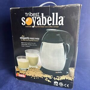 Tribest Soyabella Automatic Soymilk Maker and Coffee Grinder SB-130B New TESTED
